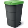 Prosperplast Wheeler 90 l antracit so zeleným vekom NBWB90-362C