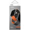 UNIQ Revix obojstranný remienok pre Apple Watch 45 mm / 44 mm / 42 mm sivo-oranžový 8886463679128