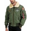 Alpha Industries INJECTOR III AIR FORCE zimná bunda sage green Farba: zelená, Veľkosť: XL