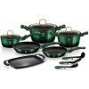 Emerald Collection BH-6066 Sada nádobí s titanovým povrchem 12+2 ks