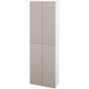 Dreja Vysoká skriňa DOS SV1D4 50 - N01 Biela lesk / Bez úchytky T31 / N07 Stone