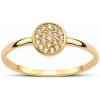 Lillian Vassago Zlatý prsteň Kruh so zirkónmi LLV95 GR035