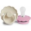 Frigg Dvojbalenie cumlíkov frigg daisy cream/ lupine, 0-6m, silikón