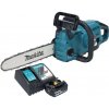Makita Akumulátorová reťazová píla Makita DUC 357 RTX3 18 V 35 cm bez kefy + 1x akumulátor 5,0 Ah + nabíjačka