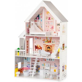 Eco Toys Drevený domček pre bábiky XXL Ružová rezidencie od 161,4 € -  Heureka.sk