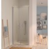 EBS Urbanis Lítací dveře 80 cm dvoukřídlé do niky, stříbrná lesk/čiré sklo