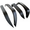 Úzke lemy blatníkov, Predné, Zadné, Čierna, 2 a 4 dvere, Jeep Wrangler JK