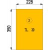 HAAS+SOHN: Cihla vermikulitová 350 x 228 x 30 mm - sada 2 kusů, VESTRE