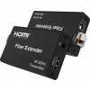 PremiumCord Optický HDMI extender 4K@60Hz 4:4:4 HDR až na 20km (8592220027483)