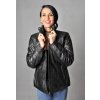 Max Original Leather Dámska kožená bunda Emma LONG black (S 40-42) - Čierna - S