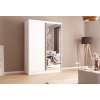 Marpol Šatníková skriňa 150 cm Lottie so zrkadlom