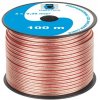 CABLETECH dvojlinka 2 x 0,35mm², transparentná, 100m, Cu + Al KAB0353