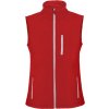 Nevada unisex softshellová vesta červená