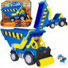Labková patrola RUBBLE&CREW SKLÁPAČ DELUXE SVETLÁ ZVUK POHYBLIVÉ EL. + WHEELER