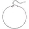For Silver Jemný strieborný náramok so zirkónmi - Striebro 925