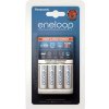 Nabíjačka Panasonic BQ-CC55E (3 farebná LED kontrolka nabíjania) + 4xAA Eneloop Ni-MH aku. 2000mAh