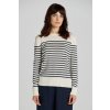 Gant sveter FINE KNIT STRIPED C-NECK biela
