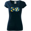 Volejbal okrúhle narodeniny 50 - Dámske tričko Pure - XL ( Tmavomodrá (takmer čierna) )