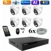 Amiko IP 6 kamerový set, 5Mpix, Ai, Dl, Dome (1500K6) (Amiko)