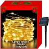 Solárne vianočné osvetlenie 200 LED teplá biela 22m