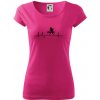 EKG stolný tenis - Dámske tričko Pure - L ( Purpurová )