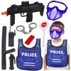 Detský policajný set s vestou, pištoľou a doplnkami