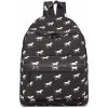 Konofactory Čierny vzorovaný ruksak do školy „Horses“ 11L