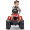 FALK Šliapací traktor 4010AB Massey Fergusson S8740 s vlečkou