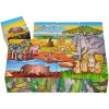 Drevené puzzle kocky Picture Cube Eichhorn 12 kociek so 6 motívmi zvieratiek
