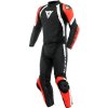 DAINESE AVRO 4 LEATHER 2PCS SUIT BLACK-MATT/FLUO-RED/WHITE Velkosť: 60