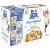 Brit Care Mix Príchutí Filé v Želé Krmivo v želé pre mačky 12x85g