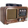 Sieťovo-batériové rádio AM, FM, SW Golon RX-977 Brown
