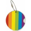 Visačka na batožinu guľatá Addatag - Rainbow