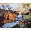 ZUTY Maľovanie podľa čísel - ZVIERATÁ PRI NAPÁJADLE (D. RUSTY RUST) Rámovanie: bez rámu a bez vypnutia plátna, Rozmer: 80x100 cm
