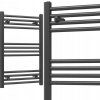 Kúpeľňový radiátor vodný Gamma 322 W 500 x 800 mm čierny