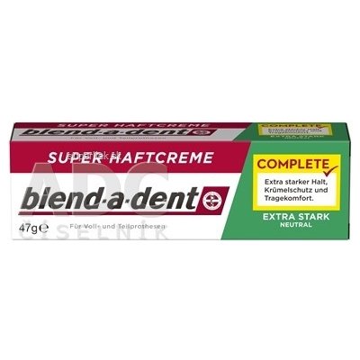 blend-a-dent EXTRA STARK NEUTRAL complete super fixačný dentálny krém 1x47 g, 8001090343772