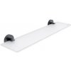 Nimco Unix - Polička, dĺžka 50 cm, matné sklo/matná čierna UNC 13091B-50-90