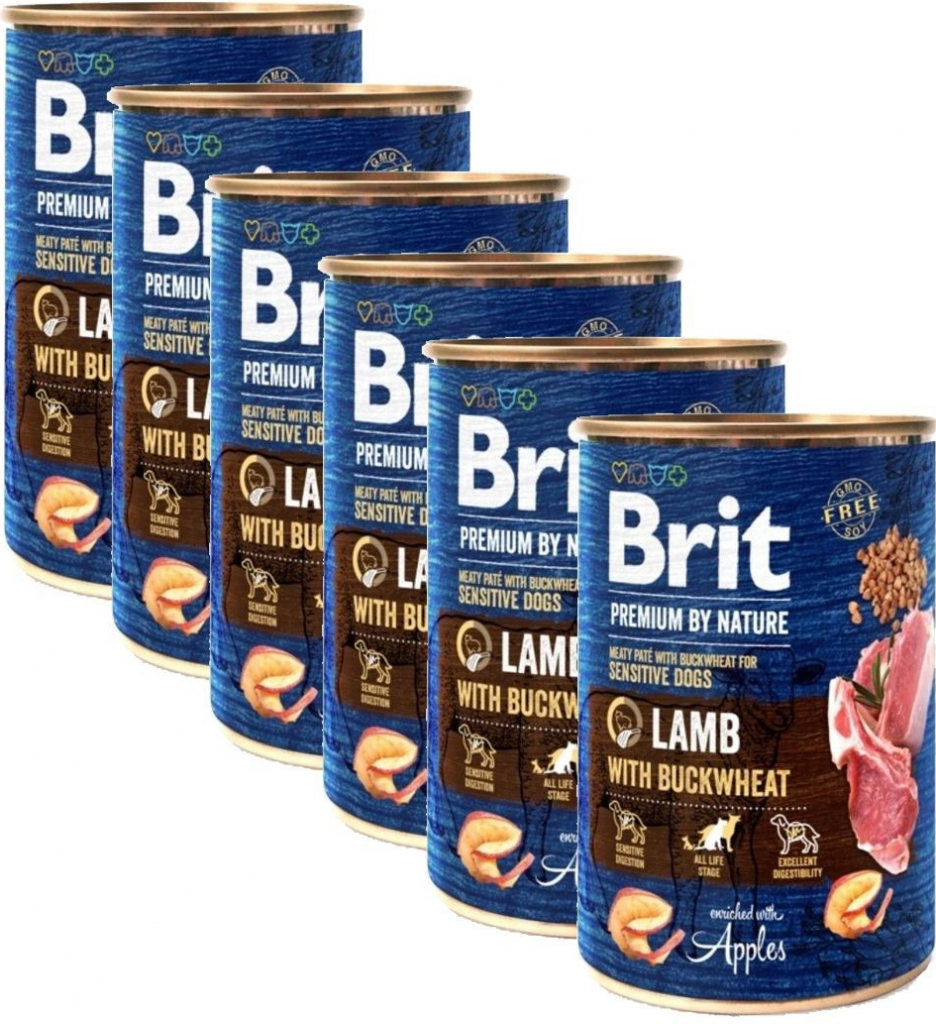 Brit Premium by Nature Lamb with Buckwheat 6 x 400 g