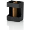 KELA KELA Držiak na zubné kefky Cube polyresin black KL-23688 (KL-23688)