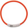Obojok DOG FANTASY light USB oranžový 45 cm 1ks