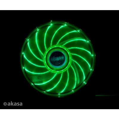 přídavný ventilátor Akasa Vegas LED 12 cm zelená (AK-FN091-GN)