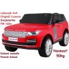 JOKO Elektrické autíčko Range Rover 4x4 HSE, Lakované, Dvojmiestne, Penové kolesá, kožené sedadlo, FM rádio, nosnosť 50kg, odpružené, červené