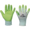 KIXX FUDGE rukavice nylon. latex. dlaň, Veľkosť 5, Farba zelená