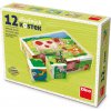 Dino obrázkové kostky Na farmě 12 kostek
