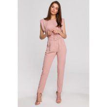 Stylove Woman's Jumpsuit S259 šedá ružová