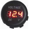 Voltmeter do auta 6-30V (Červené podsvietenie)