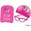 Dievčenský plavecký set Aqua-Speed Kiddie doska, čiapka a okuliare