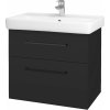 Dreja Kúpeľňová skrinka Q MAX SZZ2 70 - N03 Graphite / Úchytka T06 / N03 Graphite