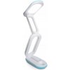 Stolná lampa LTC HOME biela, modrá, výkon do 4 W