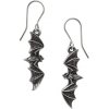 Alchemy Gothic Náušnice Netopier E470